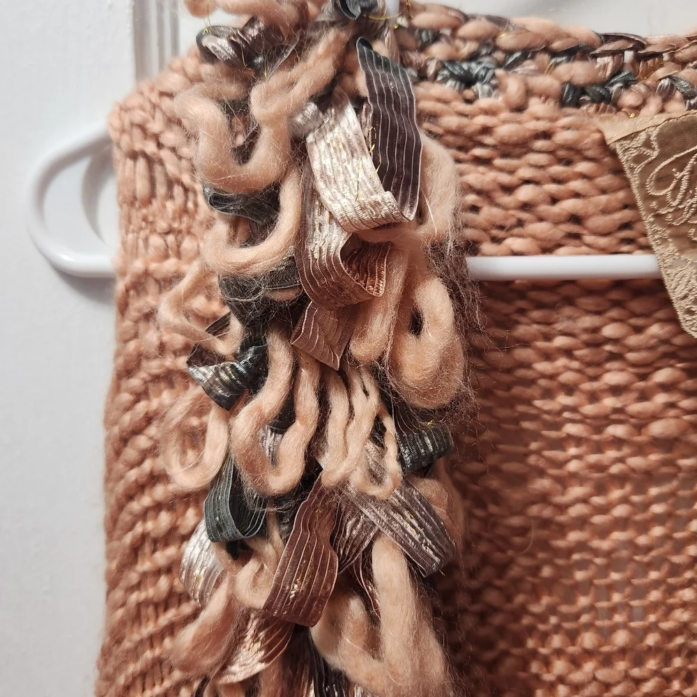 Forever 21 Textured Knit Vest in Brown
